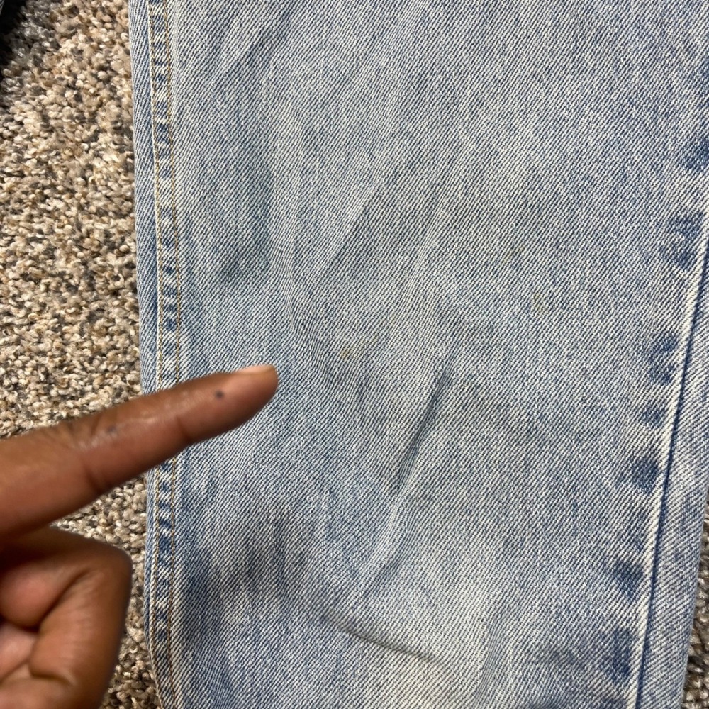 Vintage Levis 512 Women's 27x30 USA Made Slim Tapered Jeans Light Wash Denim 90s - Picture 5 of 11